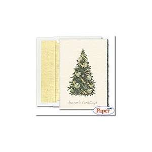  Masterpiece Holiday Cards  Tree with Gold Ribbon   (1 box 