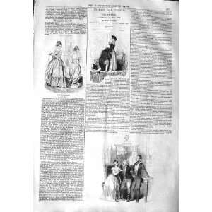  1843 LADIES FASHION DRESSES SISTERS ROMANCE SCENES
