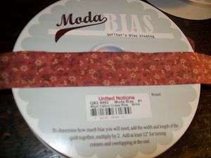 moda bias binding calico craze brick for quilts and sewing projects 
