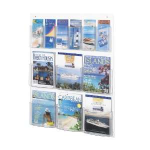  Safco Clear2cTM 6 Magazine and 6 Pamphlet Display Office 
