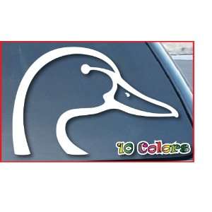  Duck Head Car Window Vinyl Decal Sticker 4 Wide (Color 
