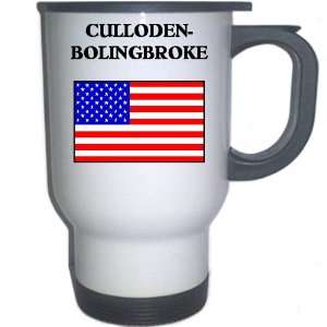 US Flag   Culloden Bolingbroke, Georgia (GA) White Stainless Steel 