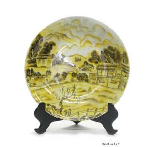 Chinese Porcelain Scenery Display Plate ss464  