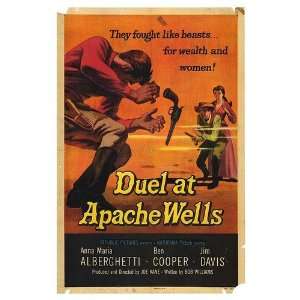 Duel At Apache Wells Original Movie Poster, 27 x 41 (1957)  