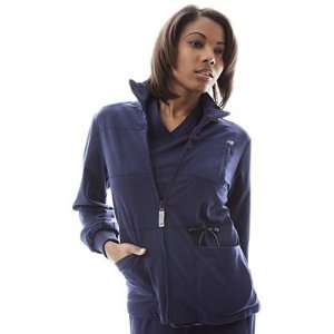   New Balance Womens Stat Warm Up Solid Scrub Jacket