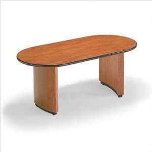   Edge Oval Top Conference Table with Plinth Curve Base