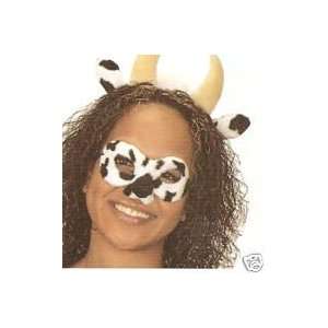  Spotted Cow Heifer Eye Mask & Horn Headband Set Toys 