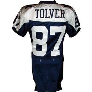com J. R. Tolver #87 Cowboys Game Issued Navy Jersey(Size 44)(Tagged 