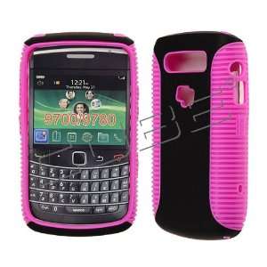  Pink Black Hybrid Hard and Silicone Cover Case Protector 