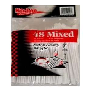  WHITE MIXED CUTLERY EXTRA HEAVY WEIGHT 1,152CS Everything 