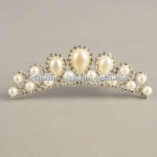 Crown Rhinestone Mini Bridal Hair Comb Pin Tiara EAFB5Y  