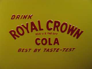 Vintage ROYAL CROWN COLA Soda Picnic Cooler 1940s.   RC Pop Restored 