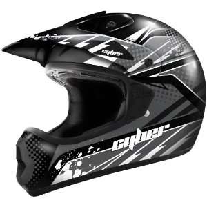 Cyber Helmets UX 22 Graphics Youth Helmet, Silver/Black, Size Segment 