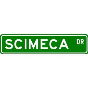  SCIMECA Street Sign ~ Personalized Family Lastname Sign 