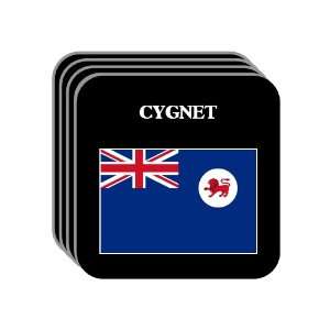  Tasmania   CYGNET Set of 4 Mini Mousepad Coasters 