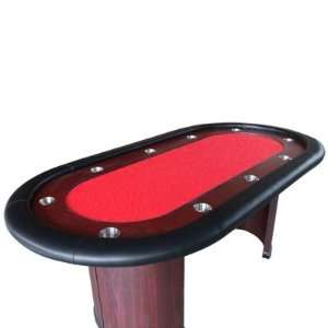  84 Gentlemens Poker Table Texas Holdem 10 Seater(red 