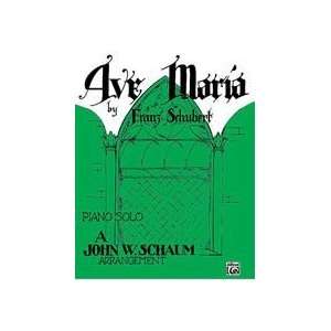 Ave Maria Sheet Piano By Franz Schubert / arr. John W. Schaum  