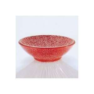   Vessel with Red Crackle Pattern Insert   TP42 D33/T