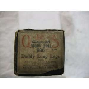  Daddy Long Legs   Player Piano Pianola Music Roll Word 