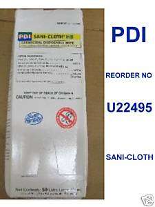 LOT PDI Sani Cloth HB Germicidal surface Wipes U22495  
