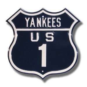 New York Yankees Route 1 Sign