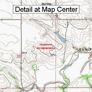   Map   Gladstone, North Dakota (Folded/Waterproof)