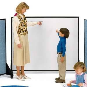   Movable Vinyl And Marker Board Screen 5 Wide x 4 High Office