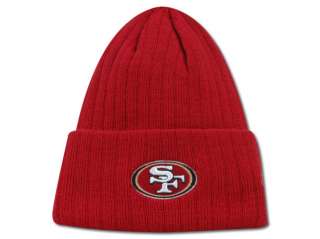 SAN FRANCISCO 49ERS REEBOK RIBBED CUFF KNIT HAT CAP NEW  