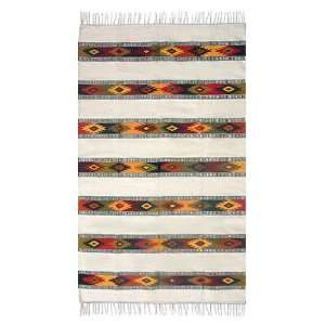  Zapotec wool rug, Dancing Diamonds (5x8.5)