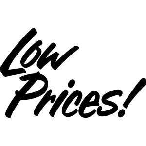   Price Window/car/wall Graphic Decal Lettering Words