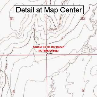  USGS Topographic Quadrangle Map   Sauble Circle Dot Ranch 