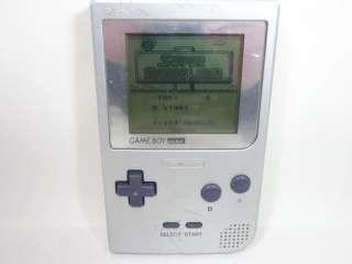 Nintendo Game Boy Pocket Console System Silver MGB 001 02178  