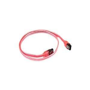  Brand New SATA3 Cables w/Locking Latch / UV RED   24 