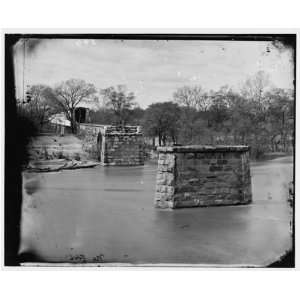   Richmond, Virginia. Ruins of Richmond and Danville Railroad Bridge