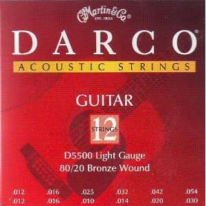  Darco Acoustic 80/20 Bronze Wound Light 12 String, .012 