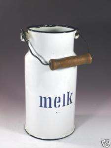 Vintage Dutch Enamelware Milk Carrier  