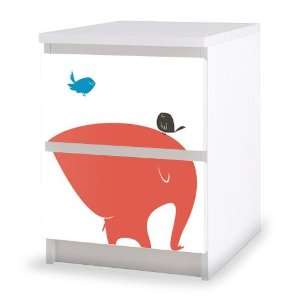   and Birds Decal for IKEA Malm Dresser 2 Drawers