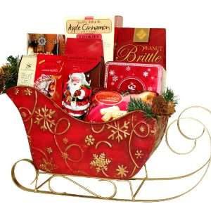 Santas Sleigh Christmas Gift Basket Grocery & Gourmet Food