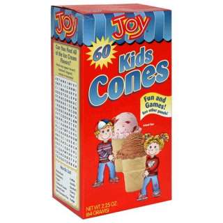 Joy Kids Cones, 60 Count Boxes (Pack of Grocery & Gourmet Food