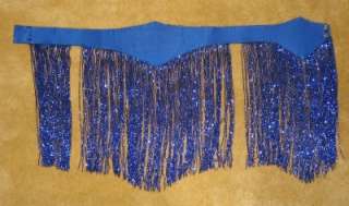 Belly Dance Costume BRA & BELT Royal BLUE Set Outfit  