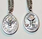   communion confirmation holy medal 24 chain blessed sacrament holy