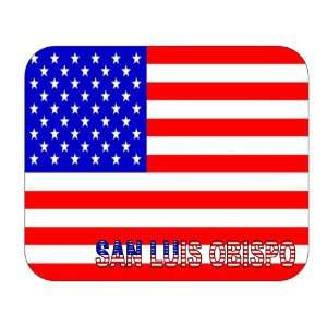  US Flag   San Luis Obispo, California (CA) Mouse Pad 