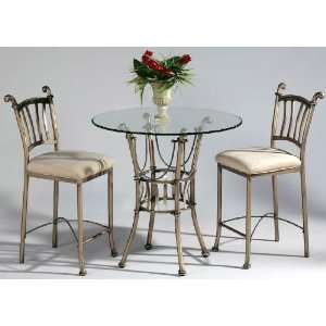 Chintaly Imports ADRIANA CNT SET Adriana Round Counter Height Dining 