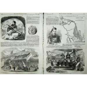  1858 Sampan Girl Canton Commissioner Yeil River Plan