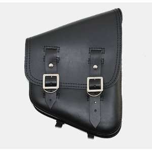   Harley Softail & Rigid Black Leather Right Saddle Bag 