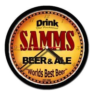  SAMMS beer and ale cerveza wall clock 