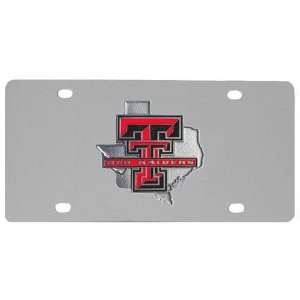  Texas Tech Red Raiders NCAA License/Logo Plate Sports 
