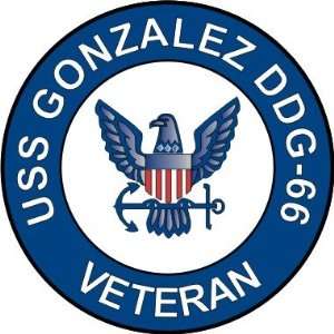  US Navy USS Gonzalez DDG 66 Ship Veteran Decal Sticker 3.8 