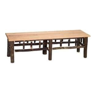   855 Hickory Bench with Seat Finish Rustic Alder, Size 60 Baby