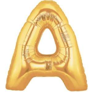  40 Inch Megaloon Gold Letter A Balloons Toys & Games